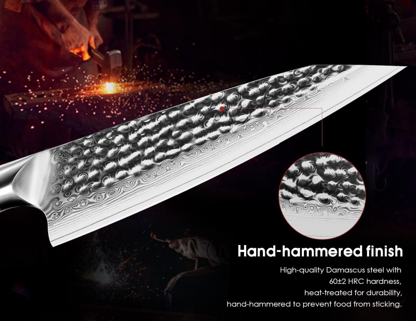 Damascus Paring Knife - Brodark