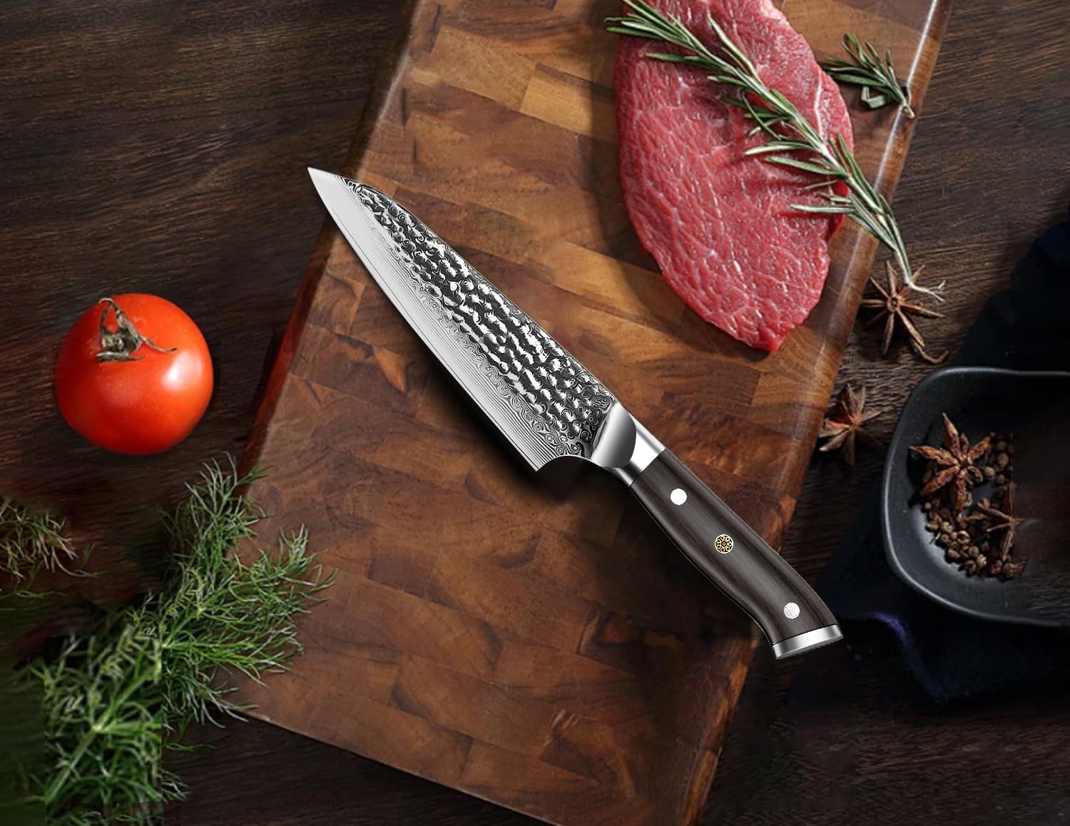 Damascus Paring Knife - Brodark