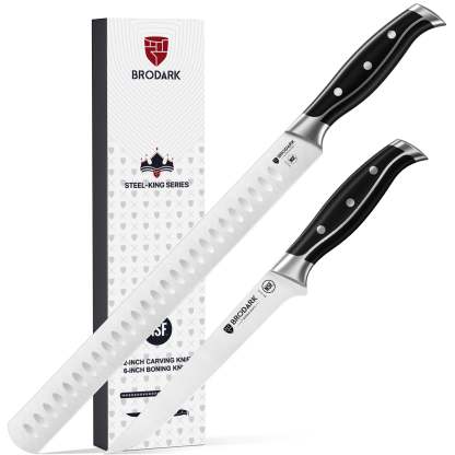 Carving Knife Set - Steel-King Series - Brodark