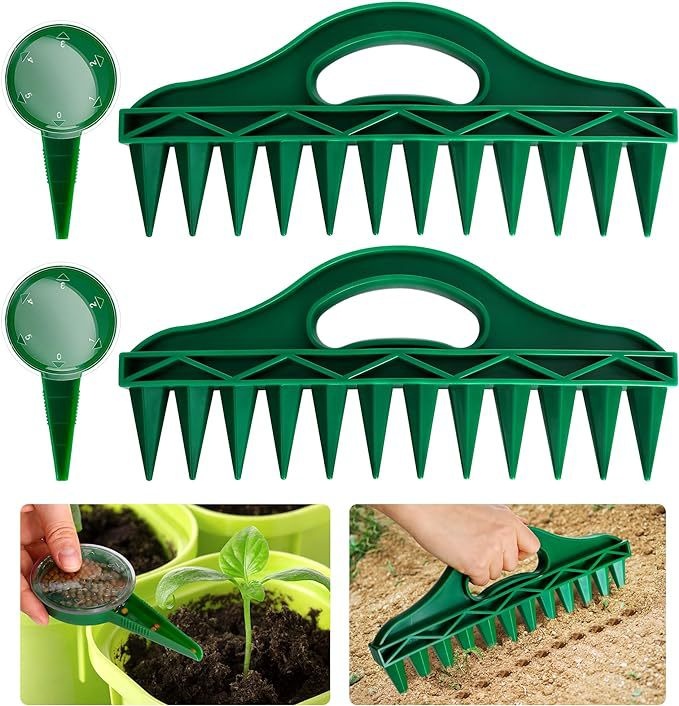 Vegetable plant sowing tool for efficient soil preparation