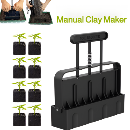 Manual soil block maker garden sowing tool garden seedling tool soil block model mold soil blocker