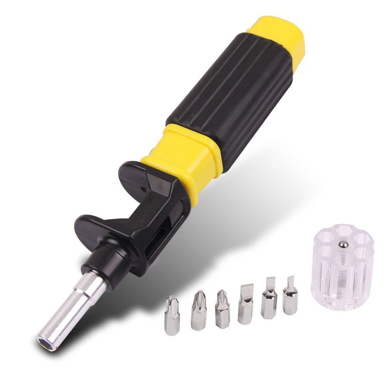 6in1 360 Degree Twist Flexible Screwdriver Bit Precision Screwdriver Screws DIY Repair Hand Tool