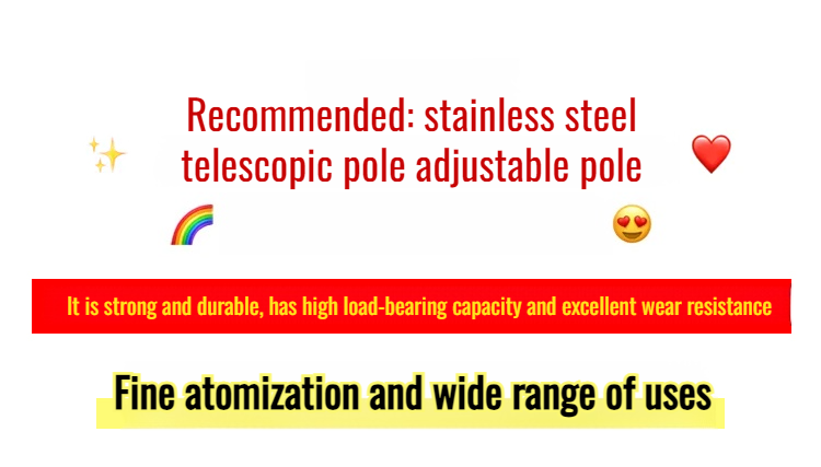 Electric sprayer accessory with adjustable length