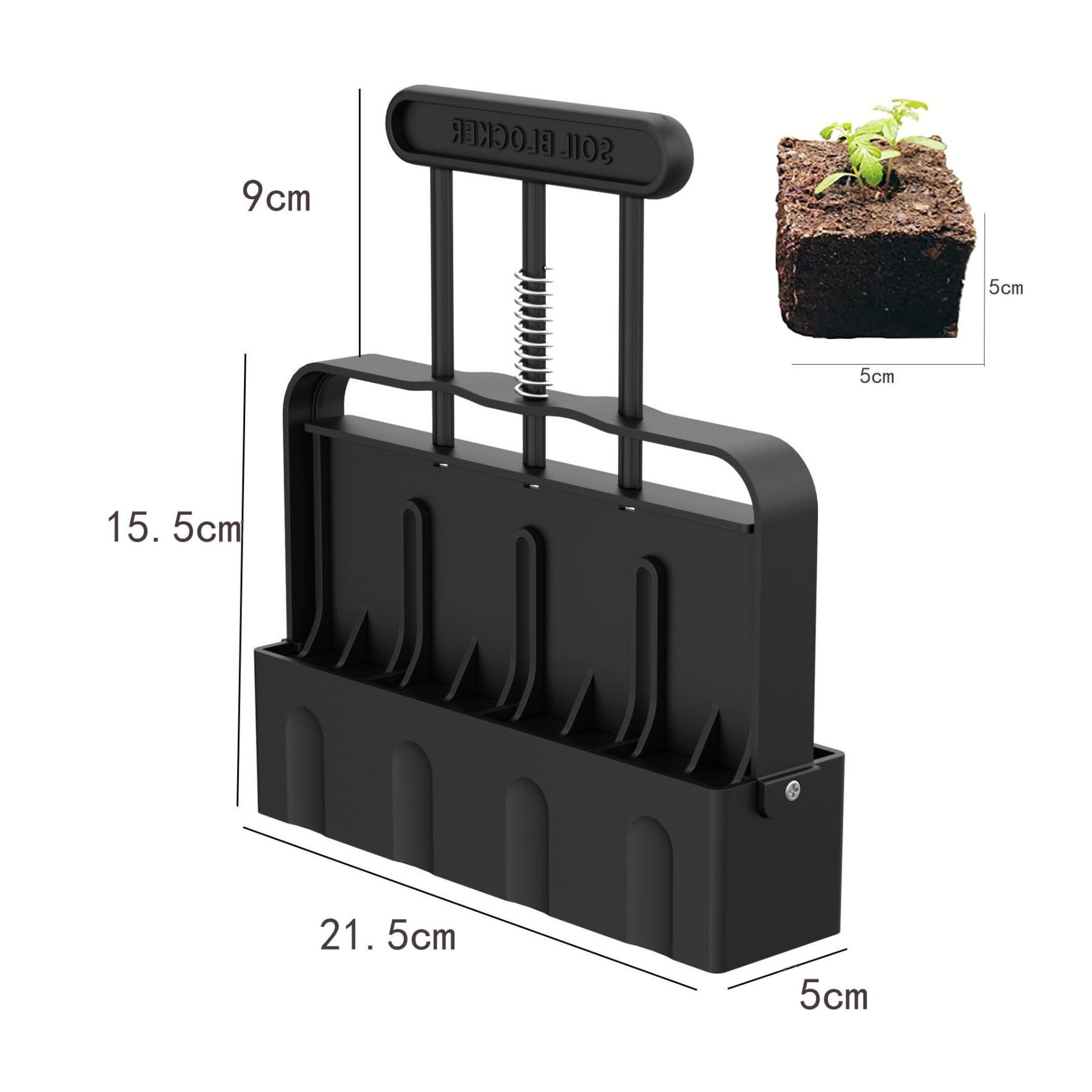 Manual soil block maker garden sowing tool garden seedling tool soil block model mold soil blocker