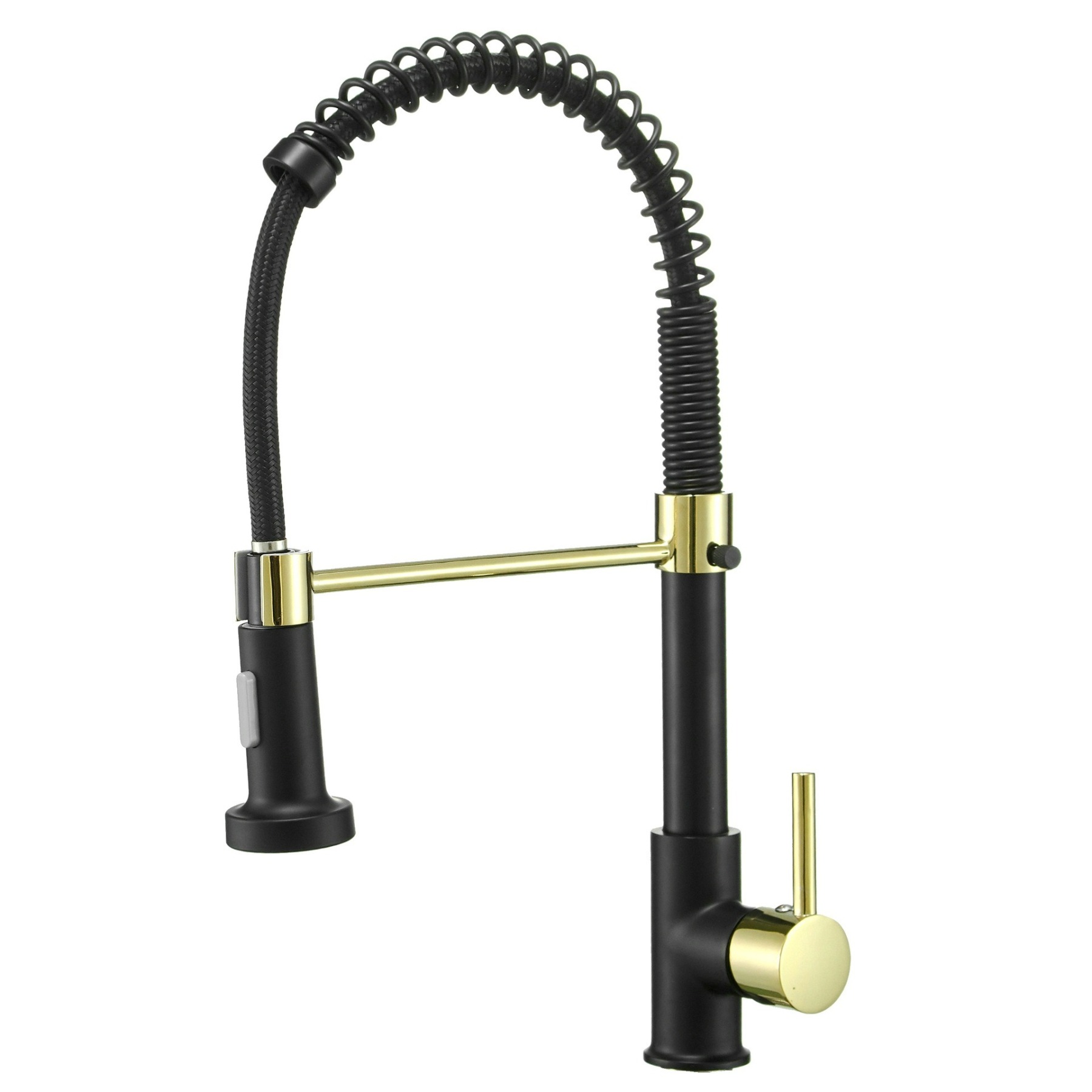 Spring-Action Retractable Kitchen Faucet – Effortless Use & Modern Design for Contemporary Homes