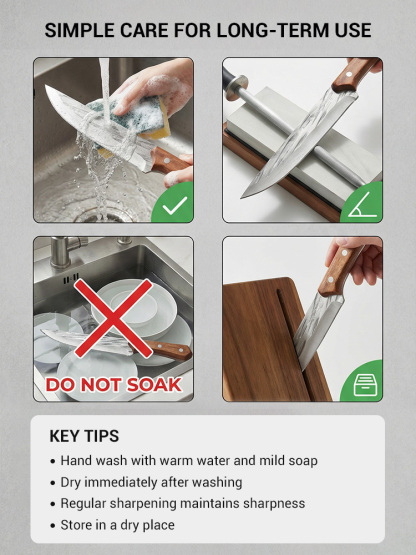 【🌟 For the price of a few burgers 🍔, get this German-Engineered 60HRC Chef Knife: Slices through bone with ZERO resistance 👍—50-Year Rust-Free Guarantee! 👍】