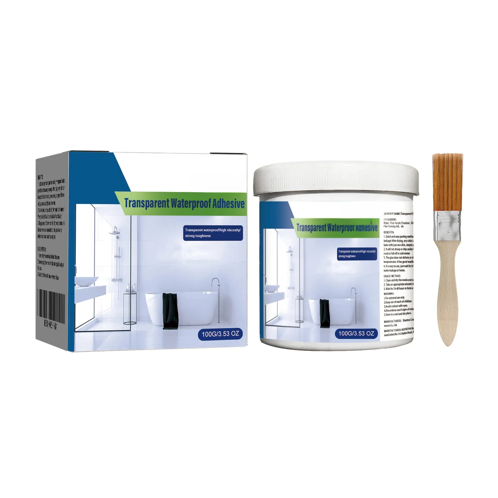 Jue-Fish Transparent Waterproof Adhesive