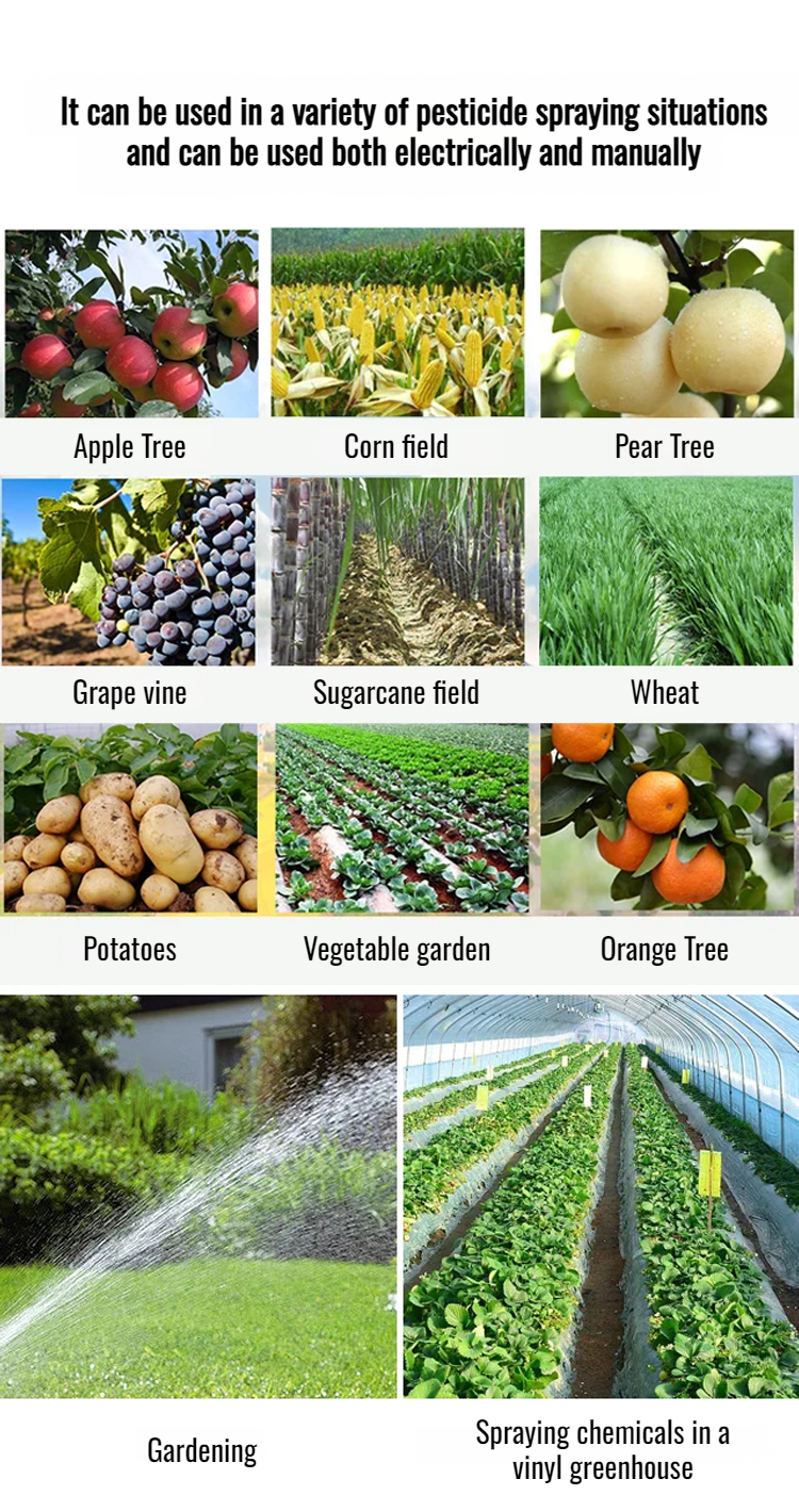 Universal fit telescopic rod for electric sprayers