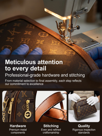 ✨ 【Milan Chic】Get the Paris Fashion A-List Look! ⭐ Premium Cowhide Vintage Messenger Bag — Yours for the price ofa meal!