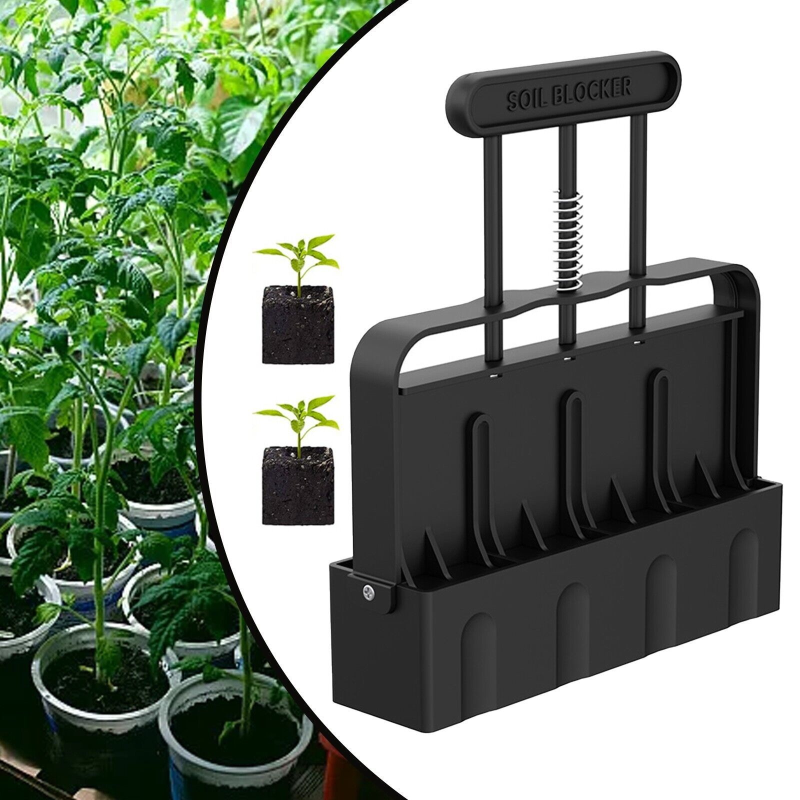 Manual soil block maker garden sowing tool garden seedling tool soil block model mold soil blocker
