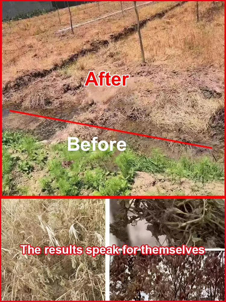 【Keeps weeds away for 5 years】 One bottle is enough to cover a yard area of up to 2500 sq. ft., offering incredible value. Get it now at a special price, for less than the cost of a meal!