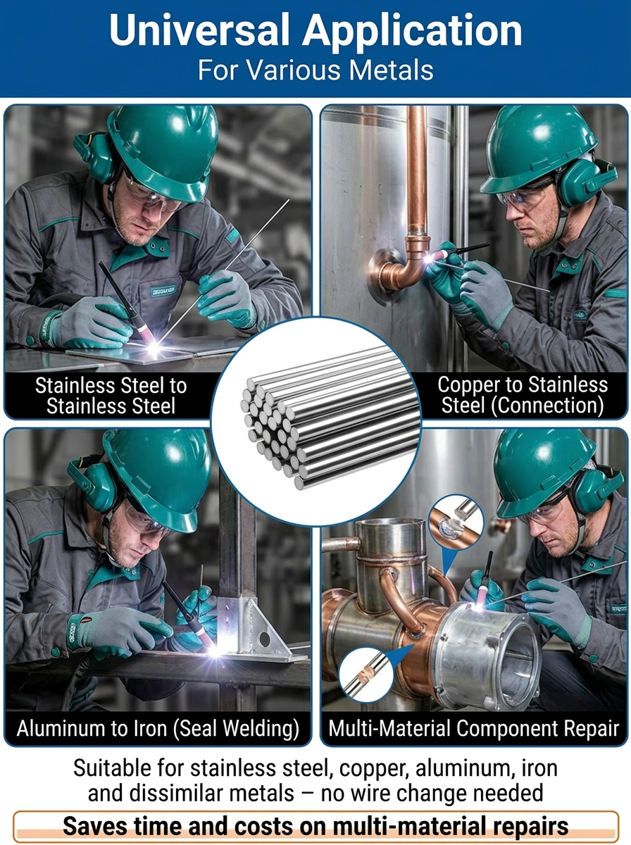 🛠️ Stop Overpaying Mechanics! Fix Anything in Your Garage with Our 588MPaIndustrial Low-Temp Welding Wire. 🔥