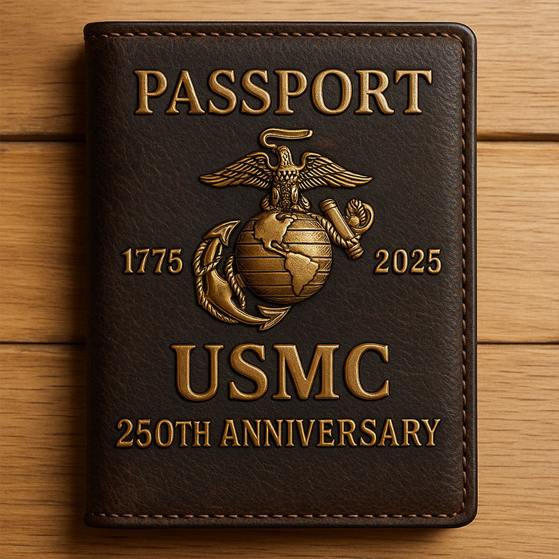USMC 250Th Anniversary Passport Holder