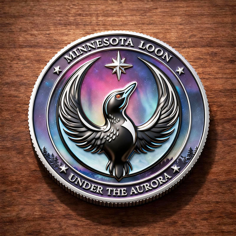 Minnesota Loon Coin
