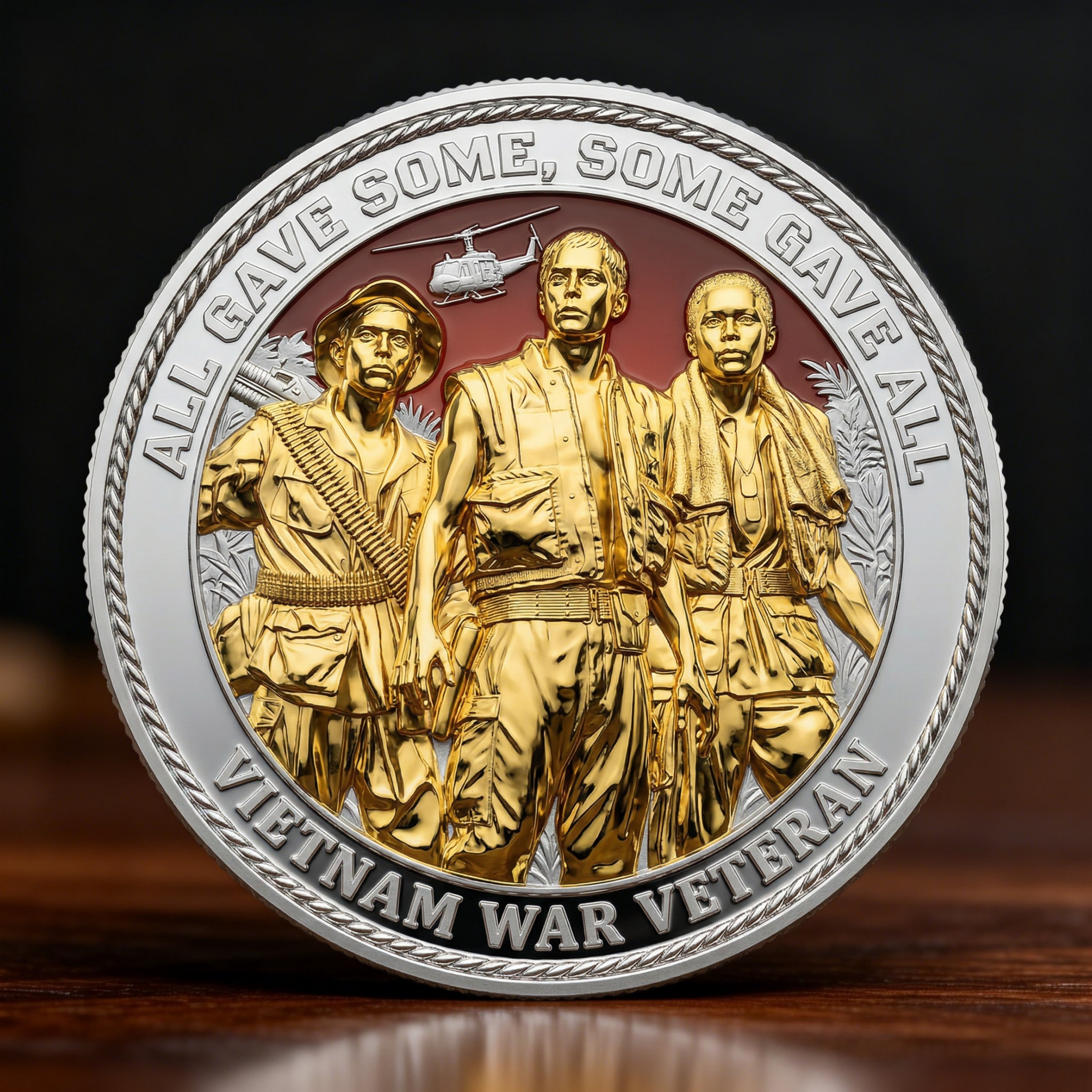 🏆Veteran Vietnam Memory - 🇺🇸 Vietnam War Veteran Commemorative Challenge Coin