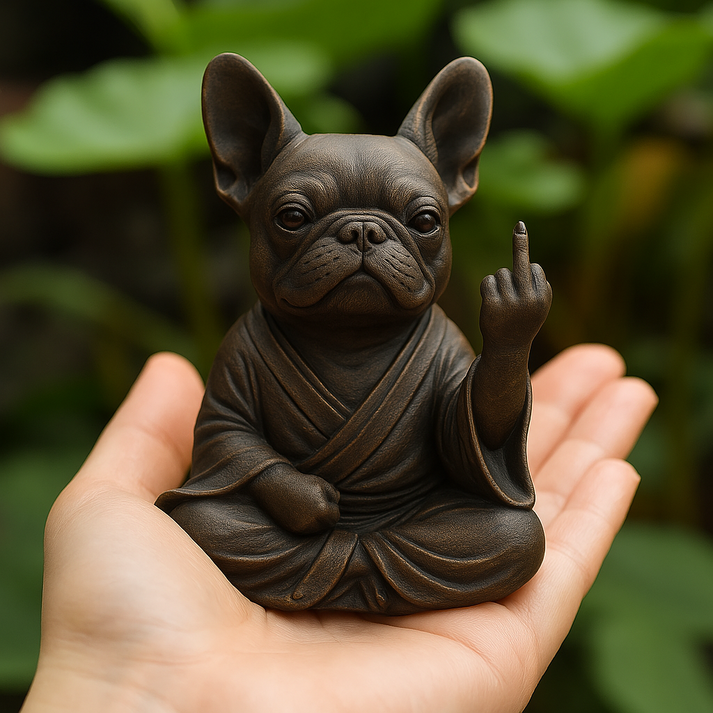 Funny French bulldog Statue