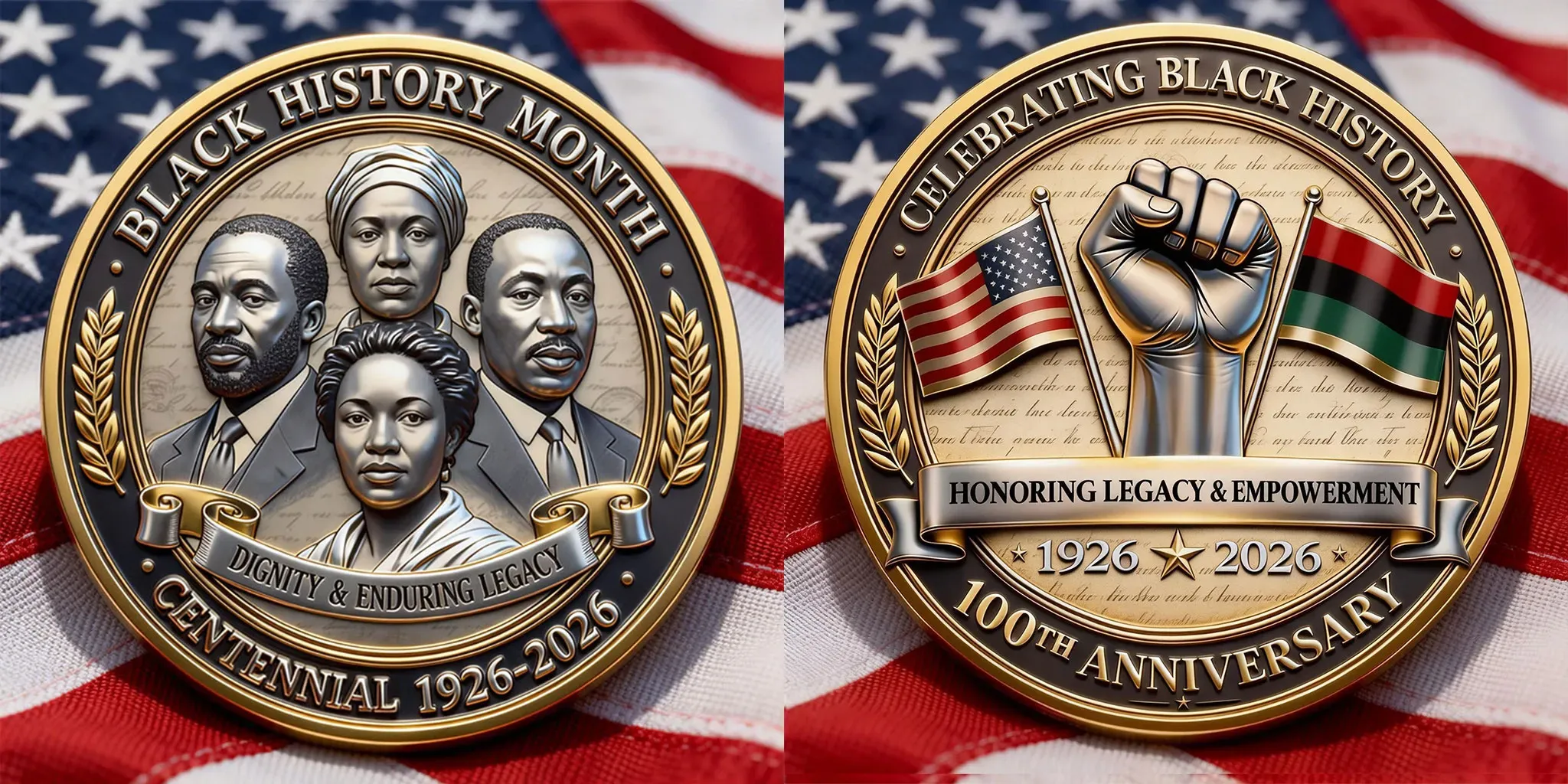 Black History Month – 100 Years Commemorative Coin (1926–2026)