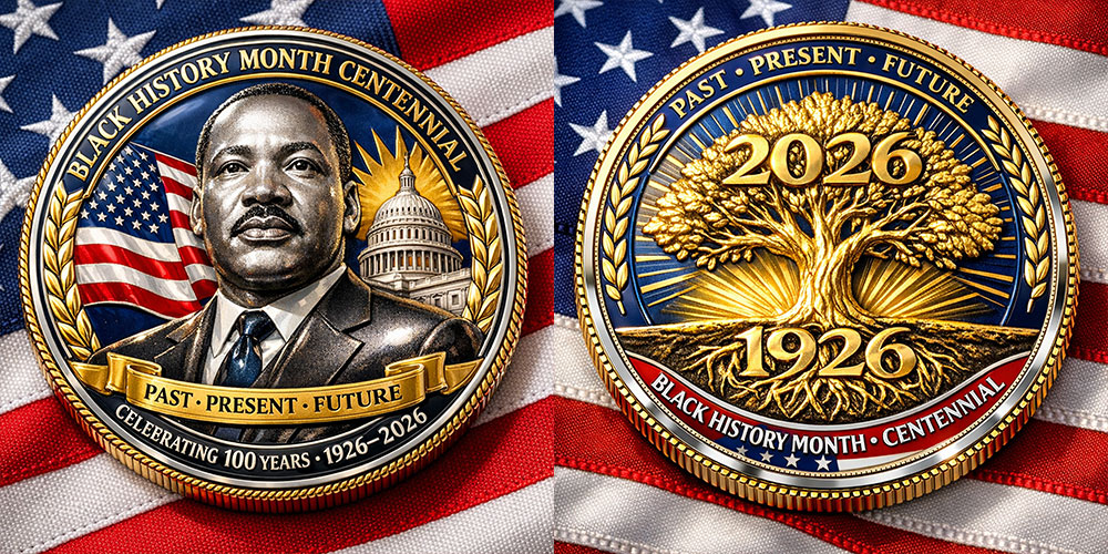 Black History Month Centennial Commemorative Coin