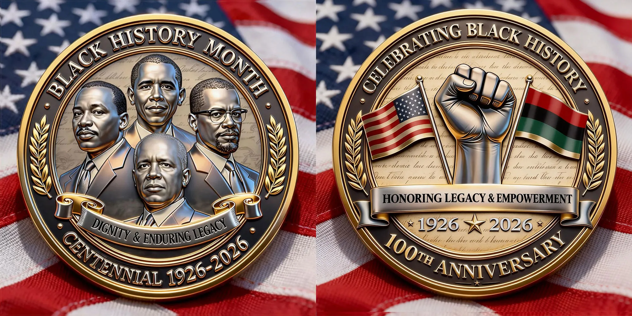Black History Month – 100 Years Commemorative Coin (1926–2026)