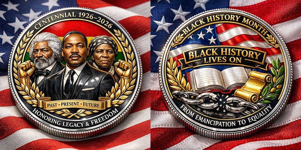 Black History Month Centennial Commemorative Coin