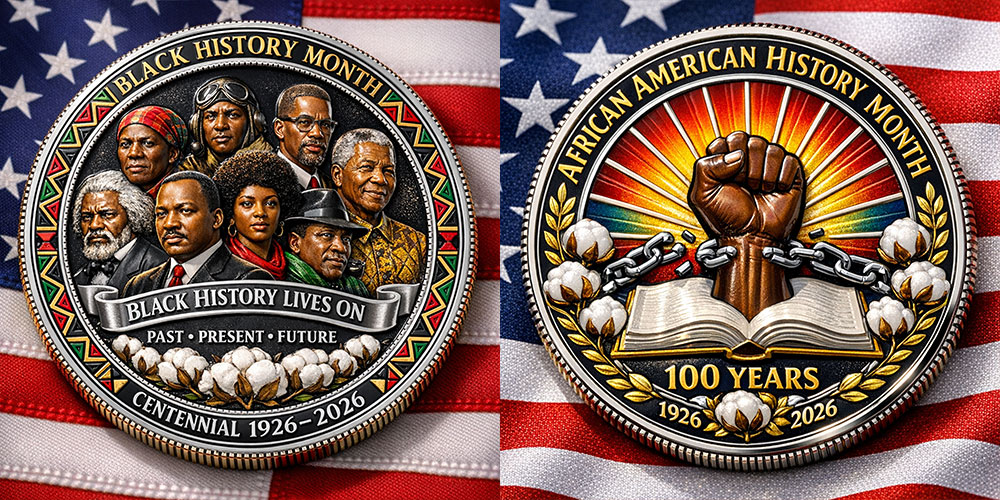African American History Month Centennial Commemorative Coin