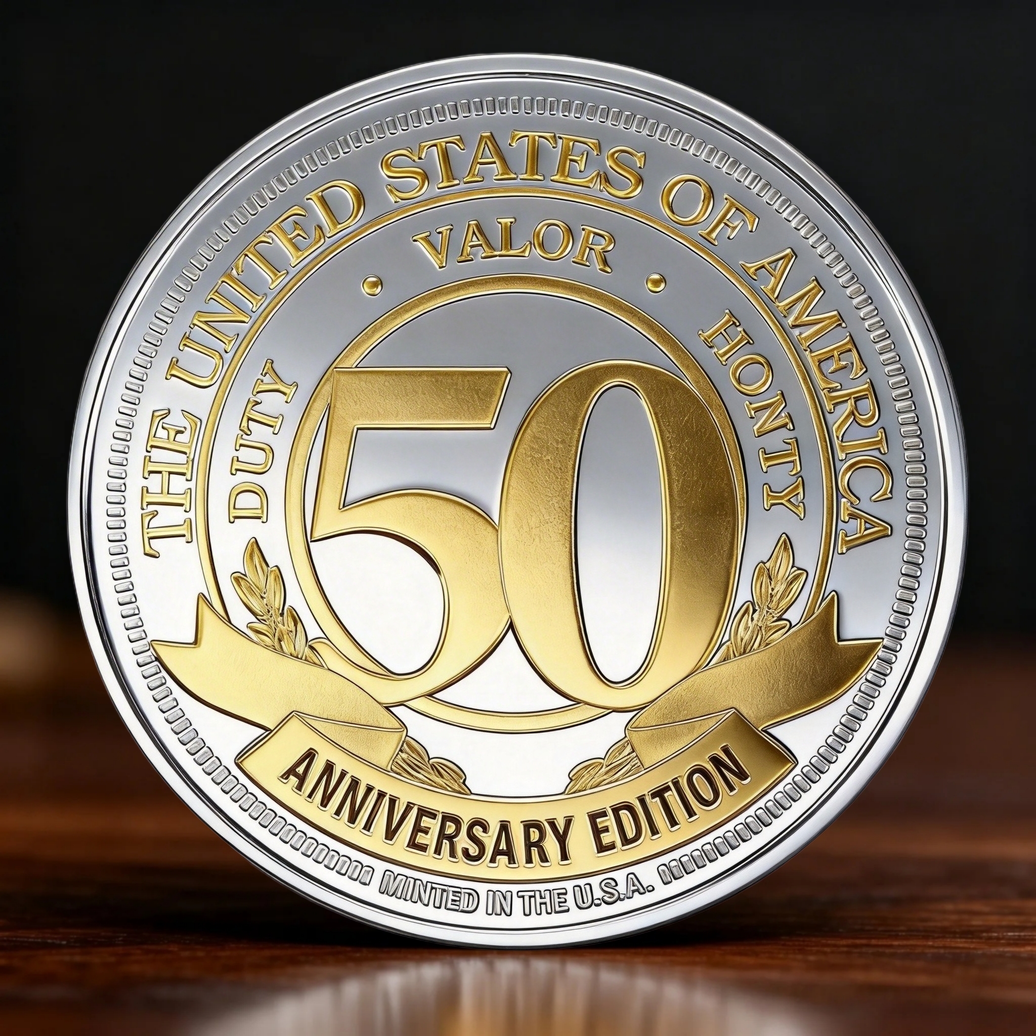 🏆Veteran Vietnam Memory - 🇺🇸 U.S.A. 50th Anniversary Vietnam War Commemorative Coin