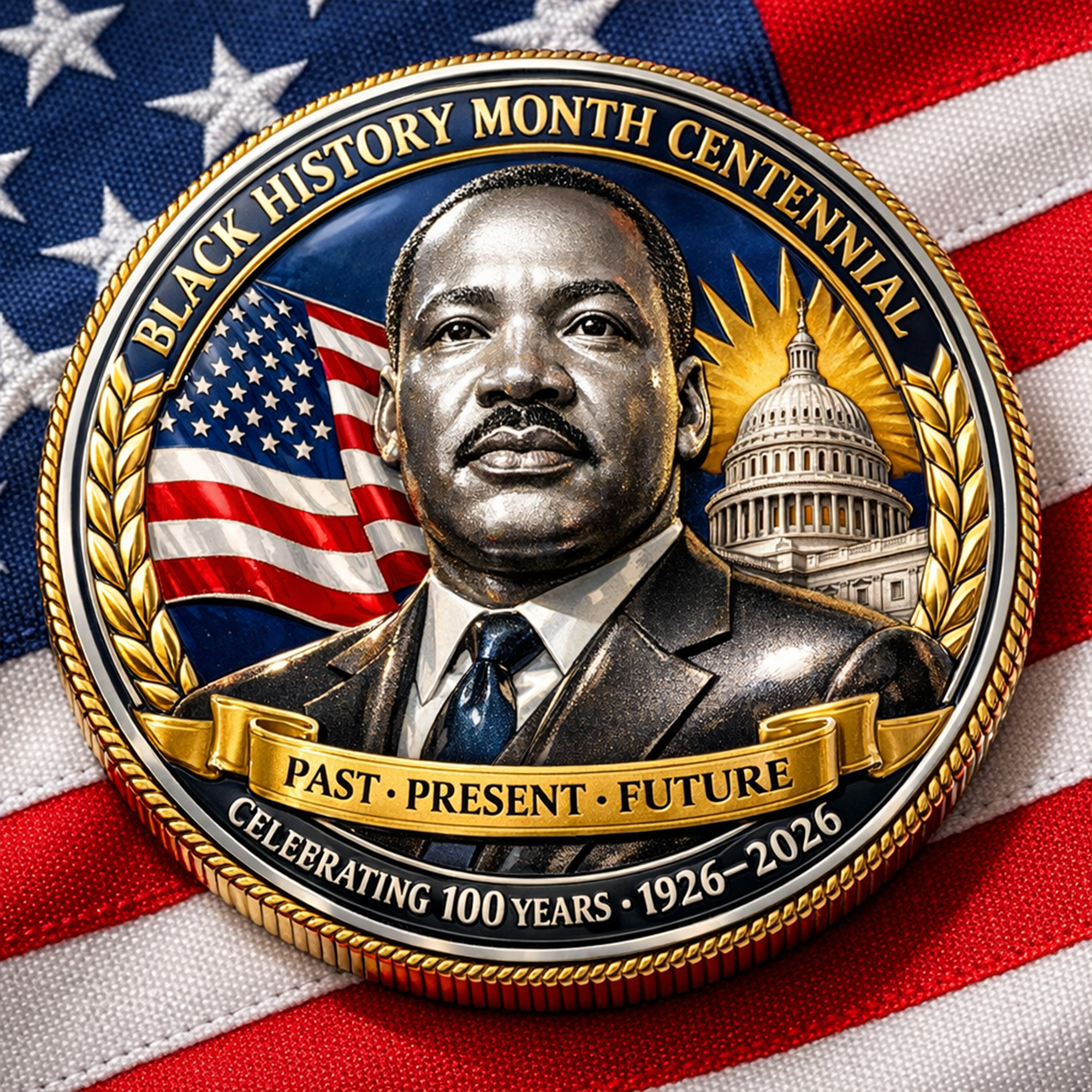 Black History Month Centennial Commemorative Coin