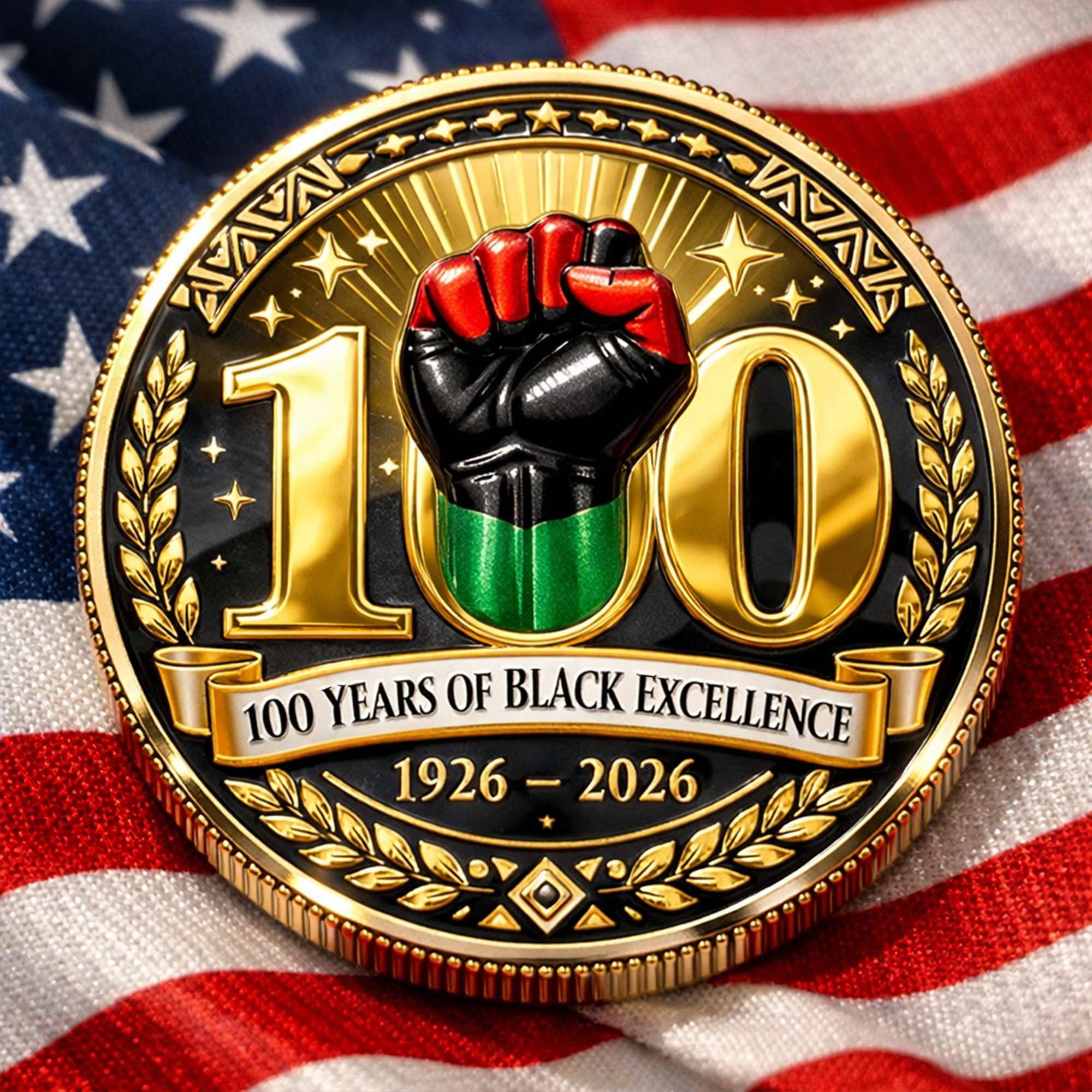 Black History Month Centennial Commemorative Coin