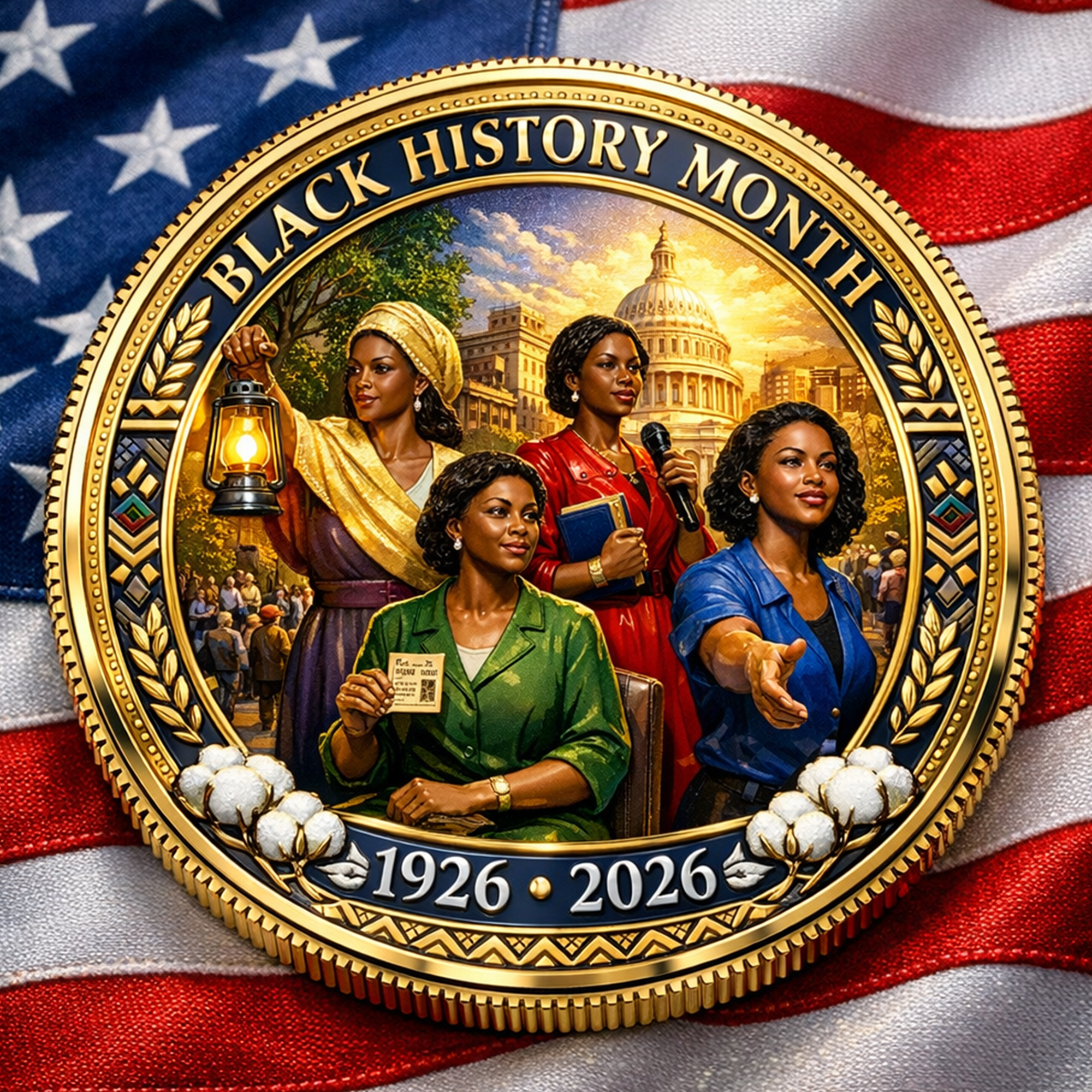Black History Month Centennial Commemorative Coin