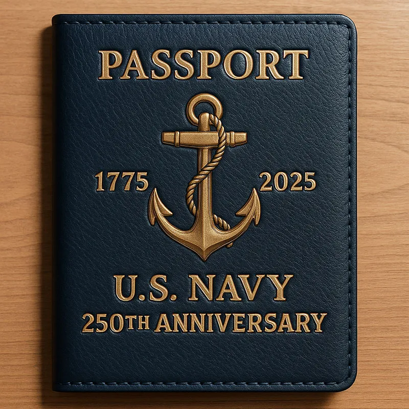 USMC 250Th Anniversary Passport Holder
