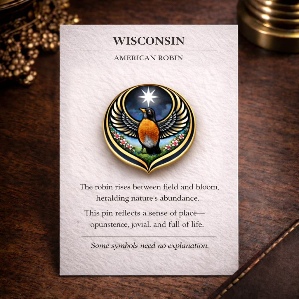 State Bird Pins Collection