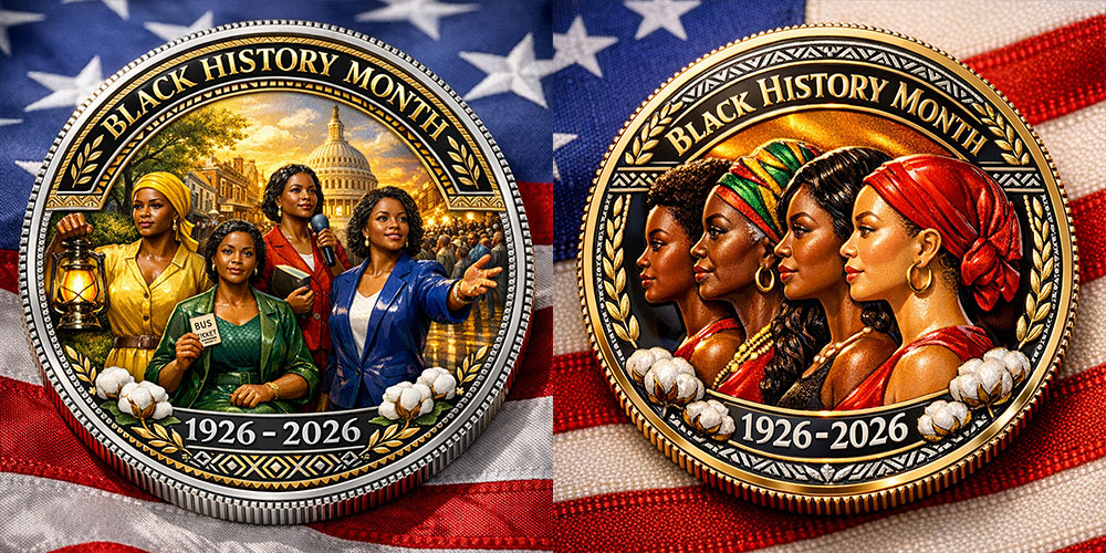 Black History Month Centennial Commemorative Coin