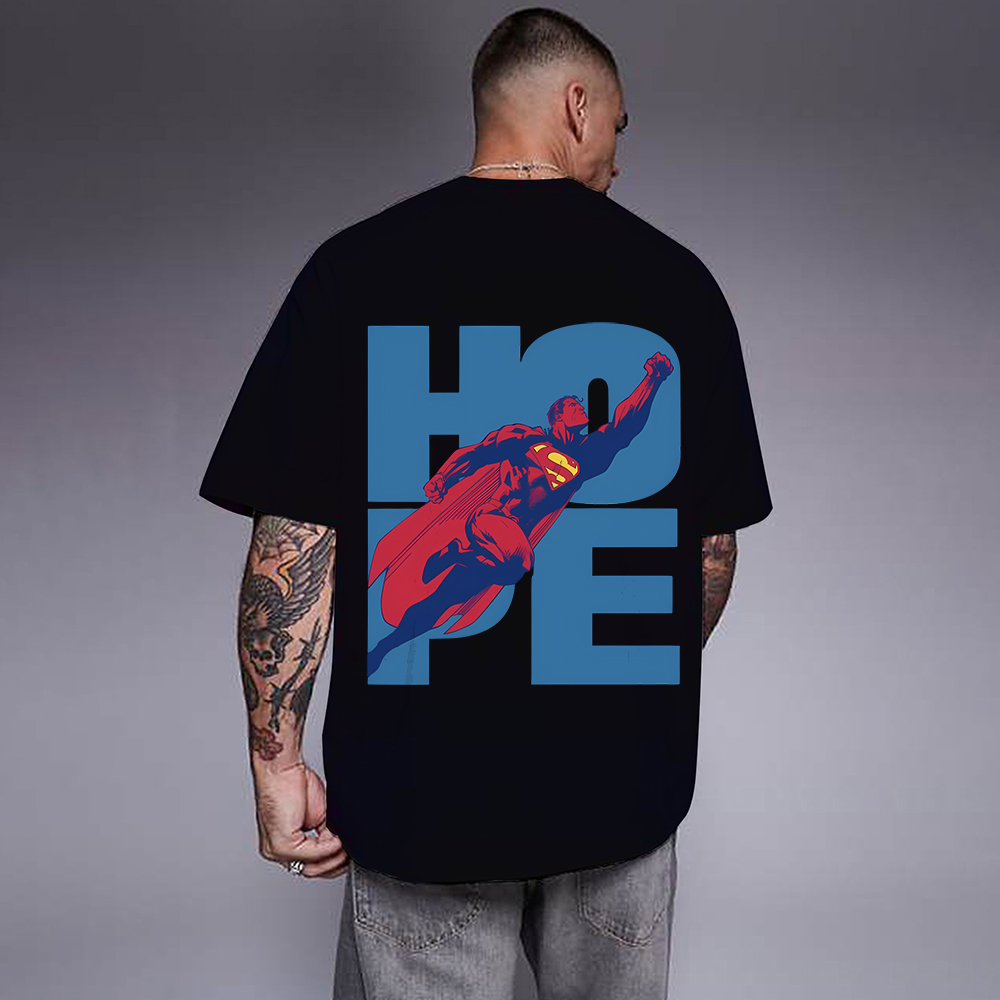 Superman Movie IP Pattern Men's Casual T-shirt