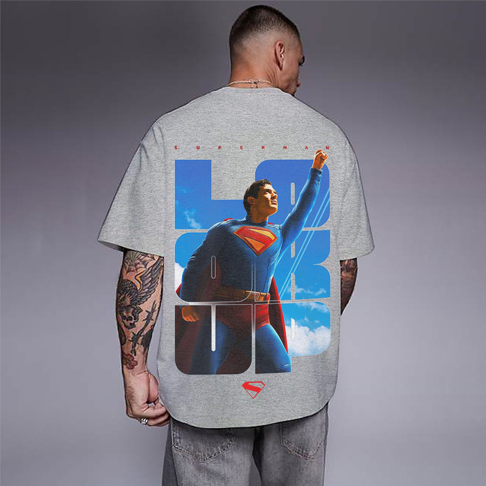 Superman Movie IP Pattern Men's Casual T-shirt