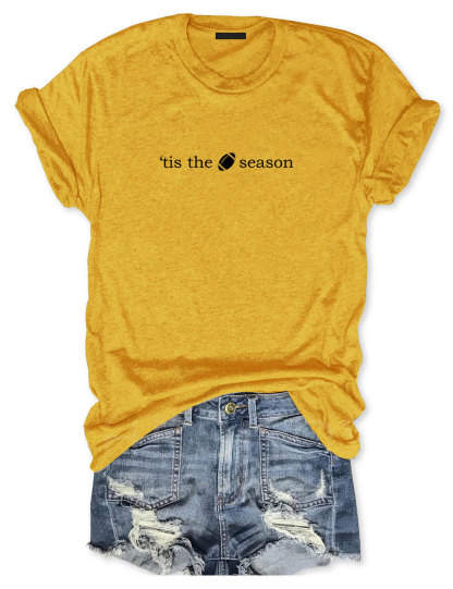 Tis The Season Funny Football T-shirt