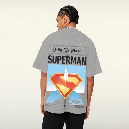 Superman Movie IP Pattern Men's Casual T-shirt