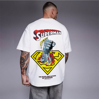 Superman Movie IP Pattern Men's Casual T-shirt