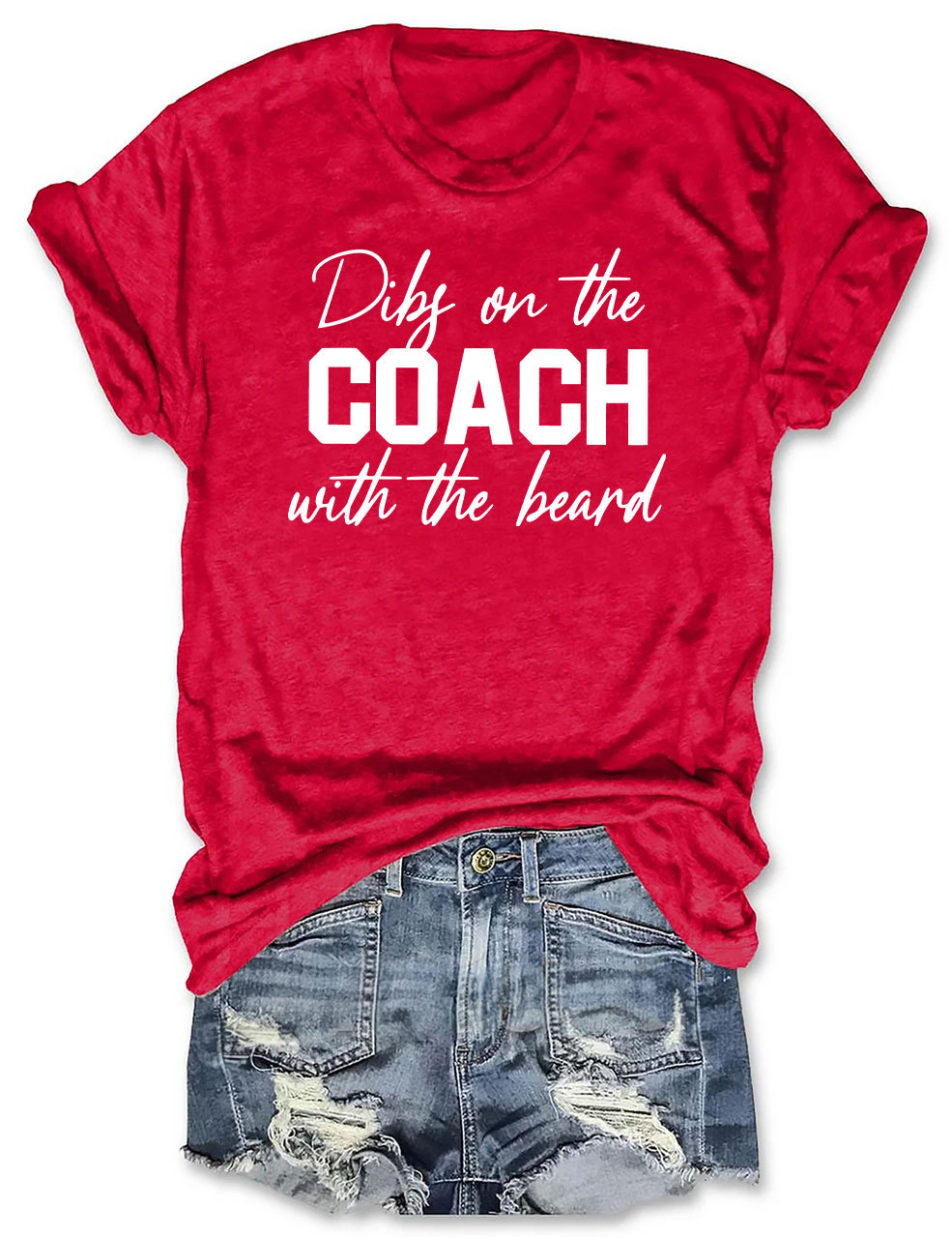 Dibs On The Coach With The Beard Football T-Shirt