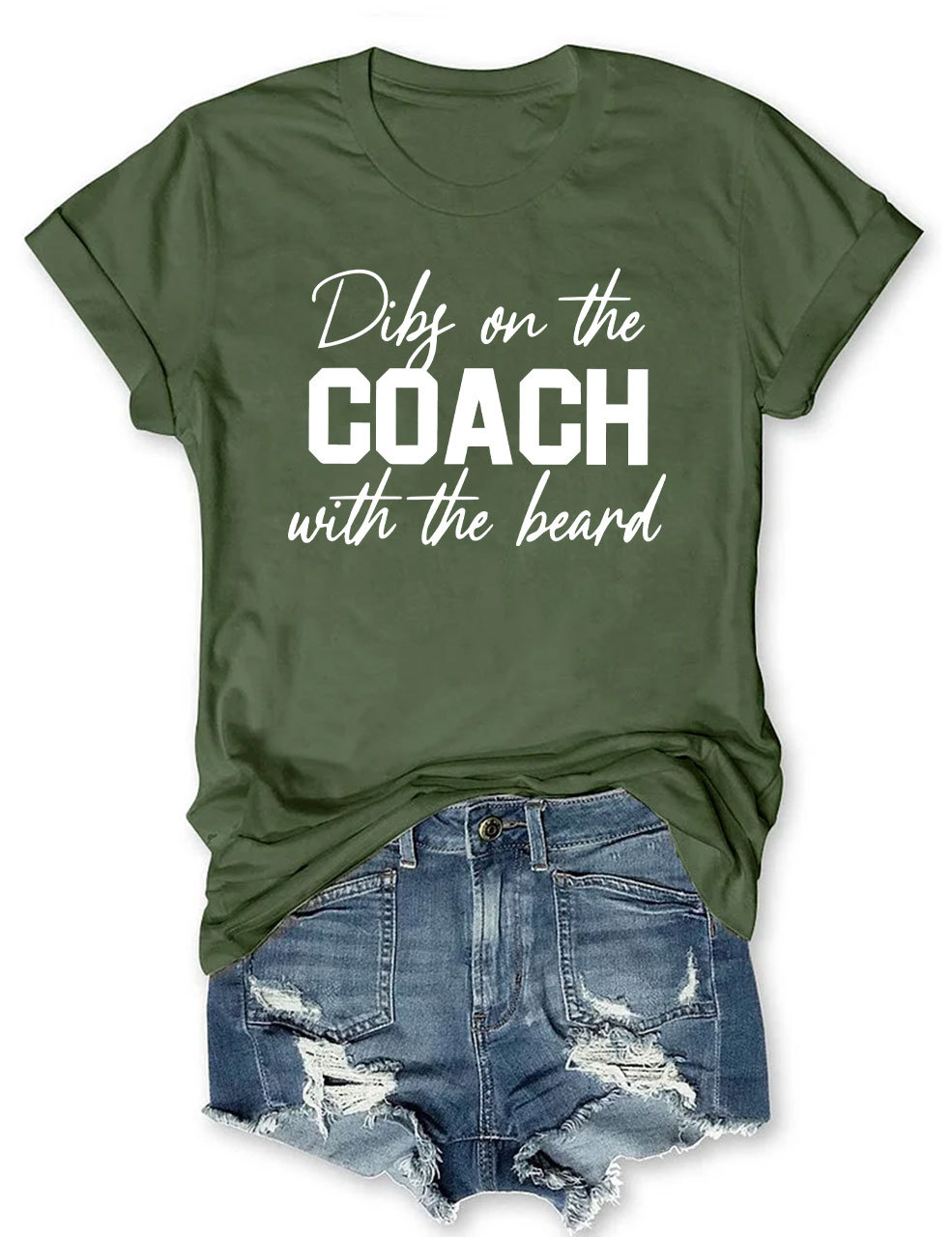 Dibs On The Coach With The Beard Football T-Shirt