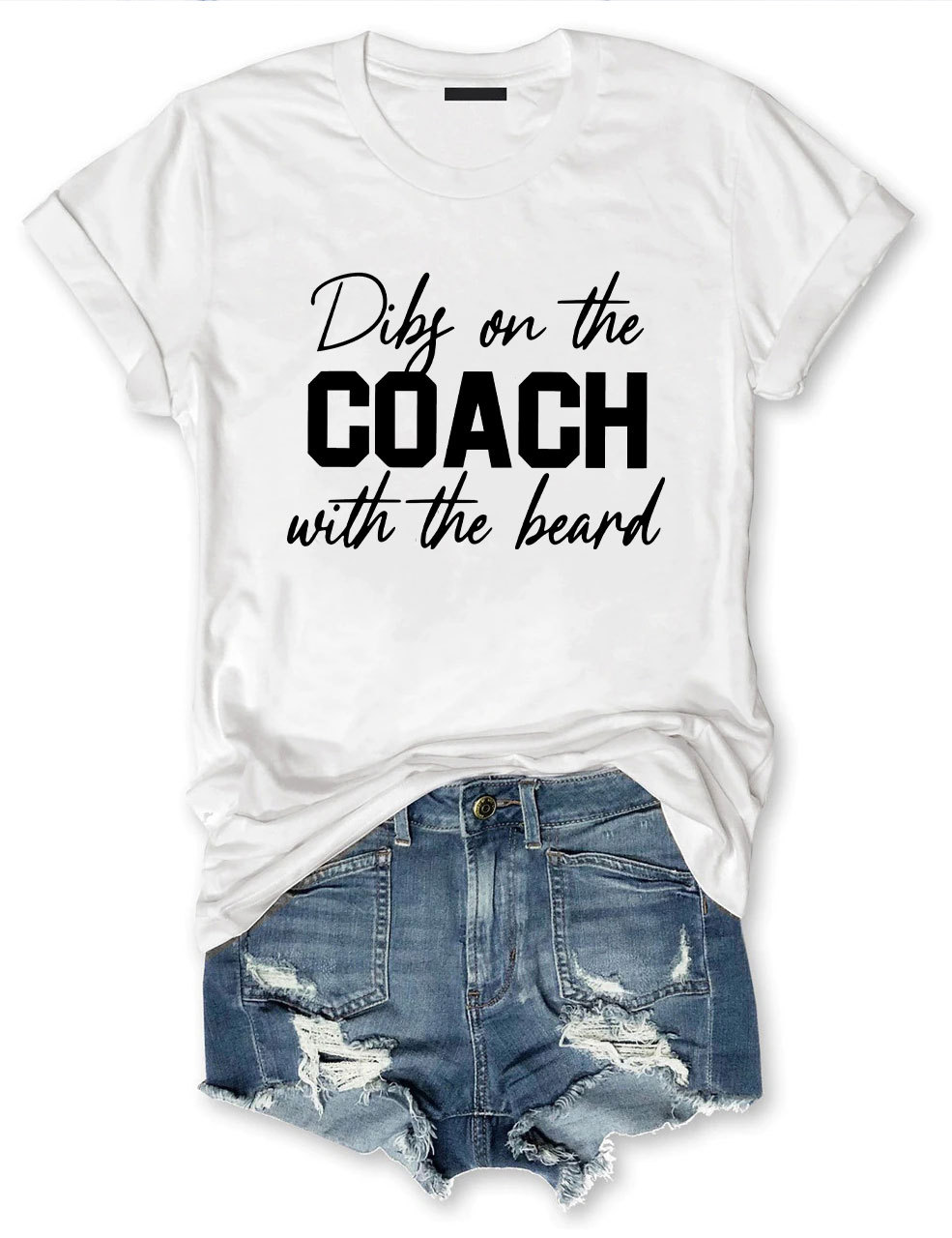 Dibs On The Coach With The Beard Football T-Shirt