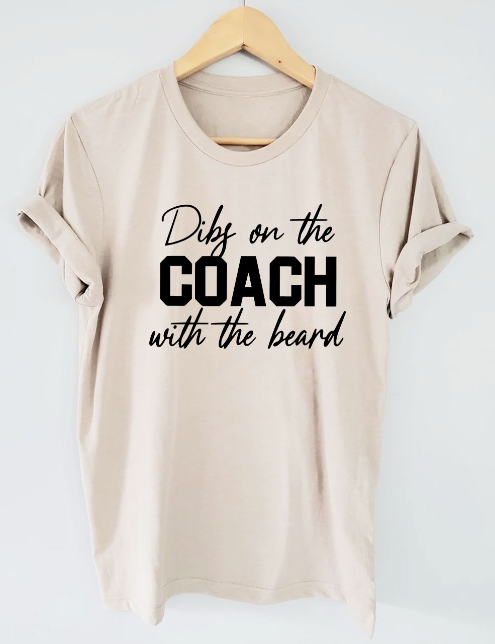 Dibs On The Coach With The Beard Football T-Shirt