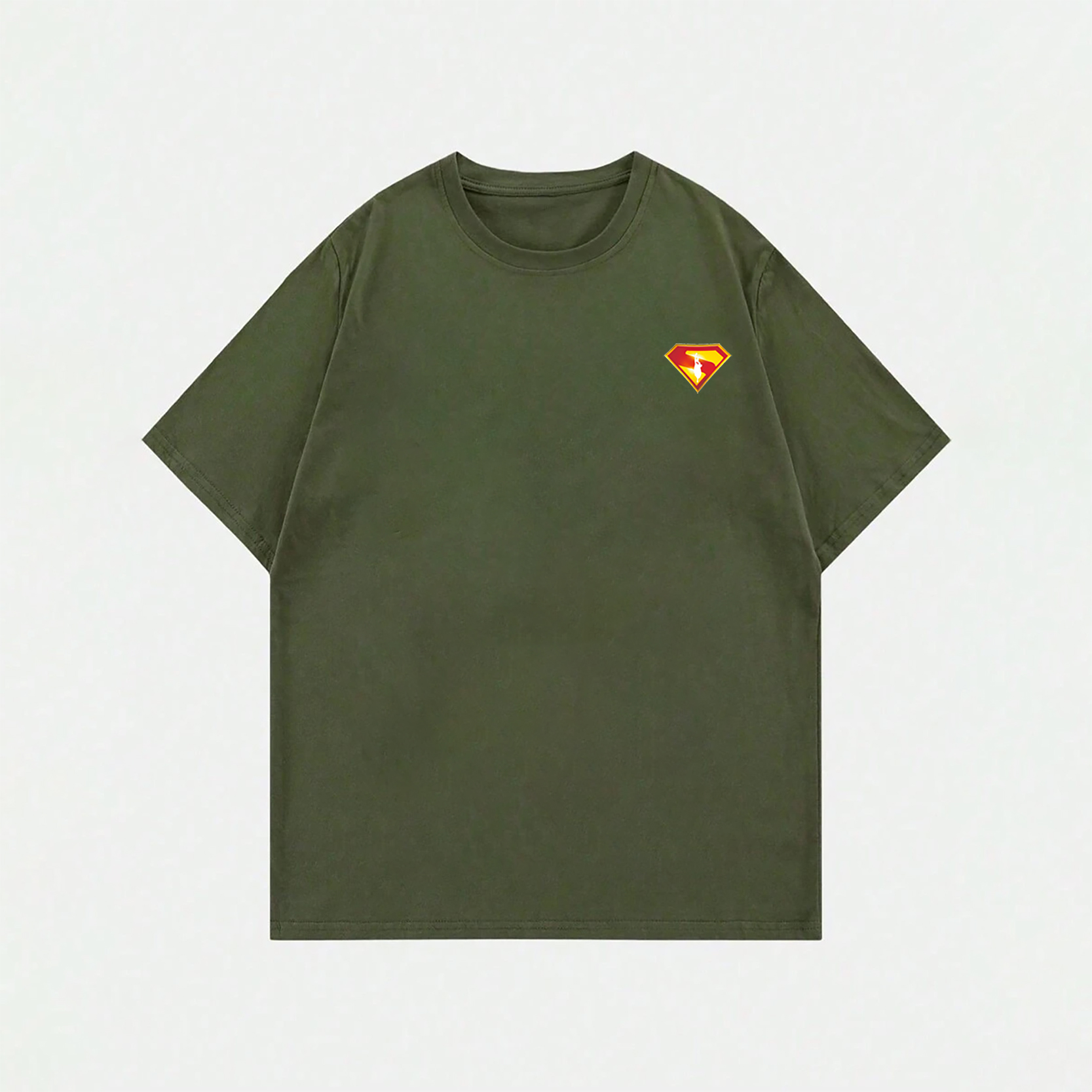 Superman Movie IP Pattern Men's Casual T-shirt