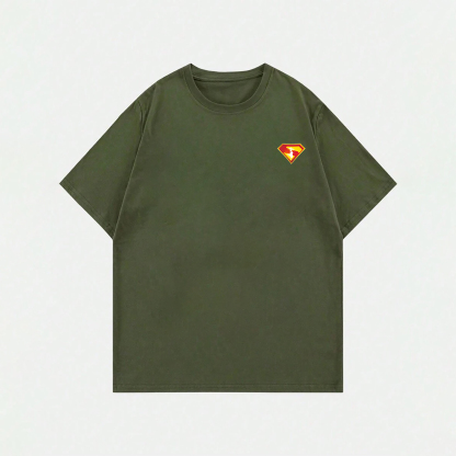 Superman Movie IP Pattern Men's Casual T-shirt