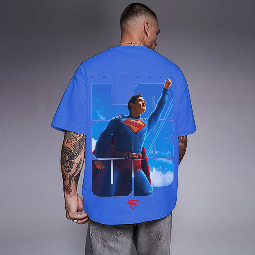 Superman Movie IP Pattern Men's Casual T-shirt