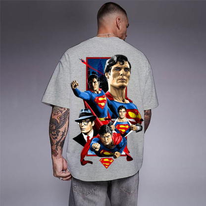 Superman Movie IP Pattern Men's Casual T-shirt