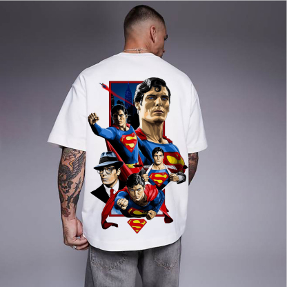 Superman Movie IP Pattern Men's Casual T-shirt