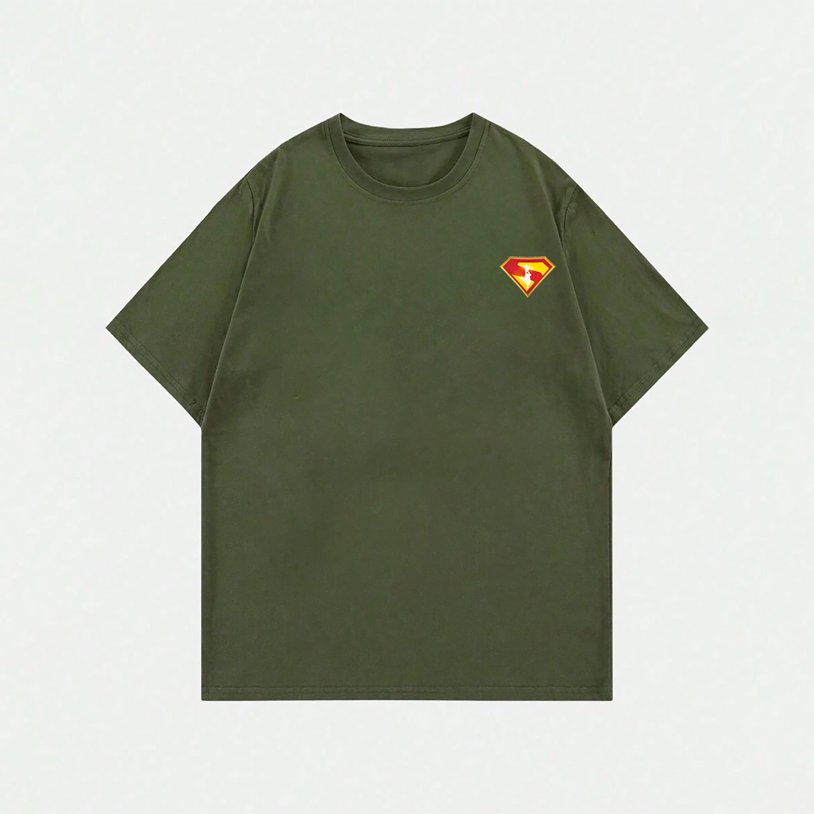 Superman Movie IP Pattern Men's Casual T-shirt