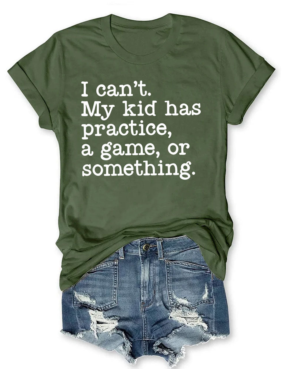 I Can't My Kid Has Practice I Funny Football  T-Shirt