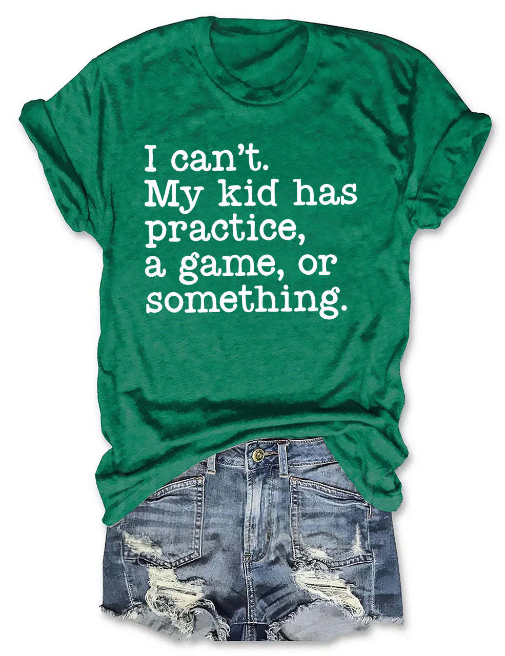I Can't My Kid Has Practice I Funny Football  T-Shirt