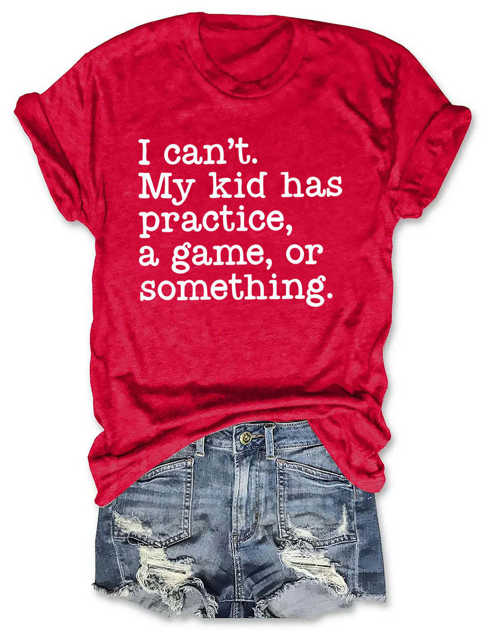 I Can't My Kid Has Practice I Funny Football  T-Shirt